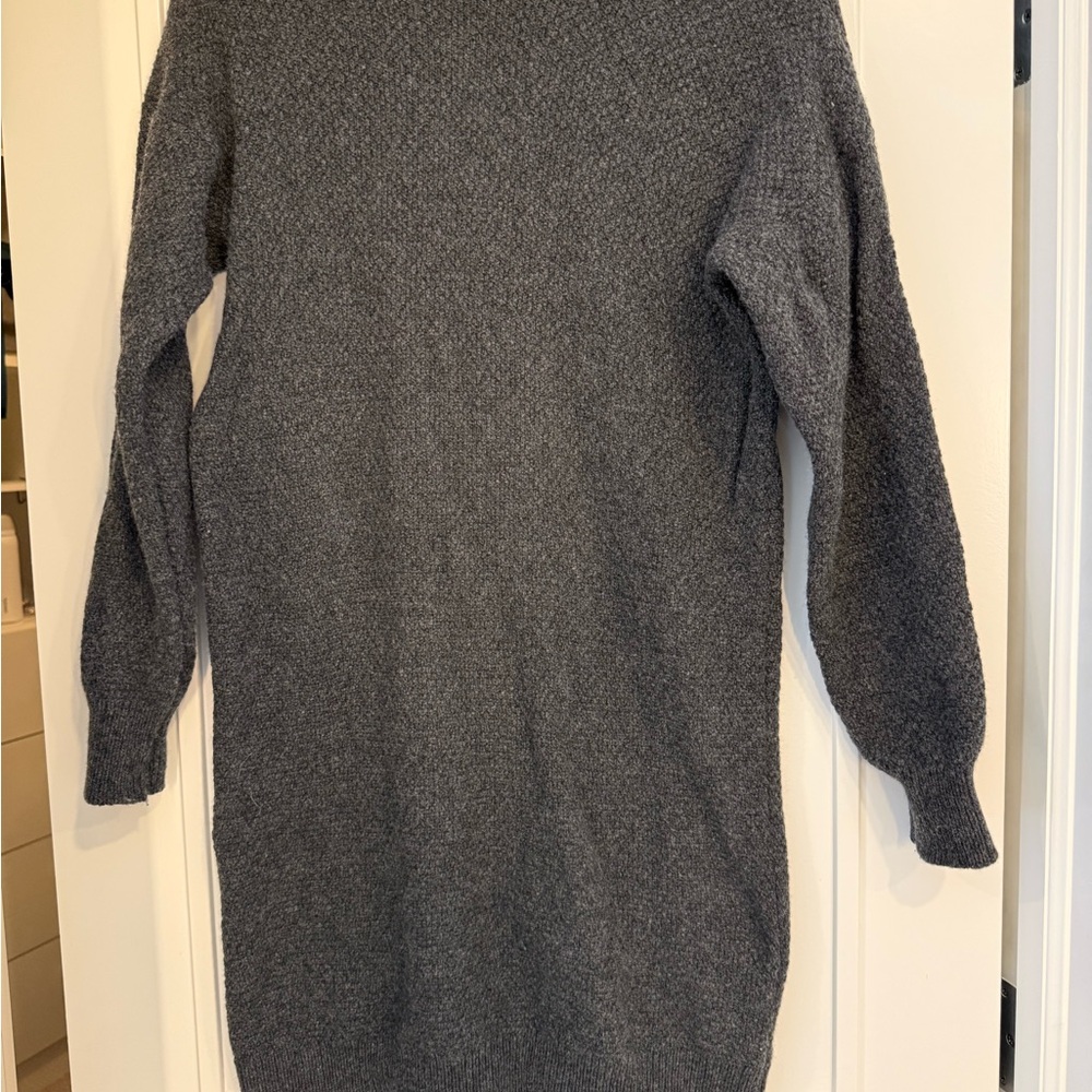 Madewell Charcoal Long Sleeve Dress